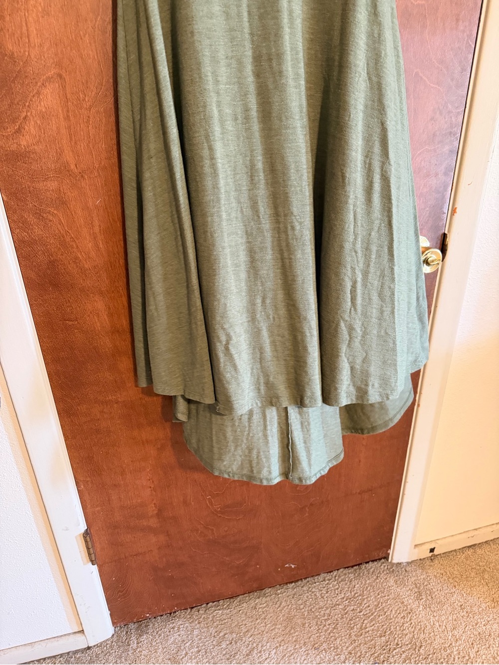 Lularoe Carly green Swing Dress with Pocket - Picture 4 of 6